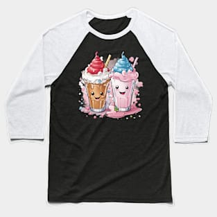 Kawaii Milkshake Baseball T-Shirt